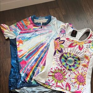 Colorful Women's Cycling Tops